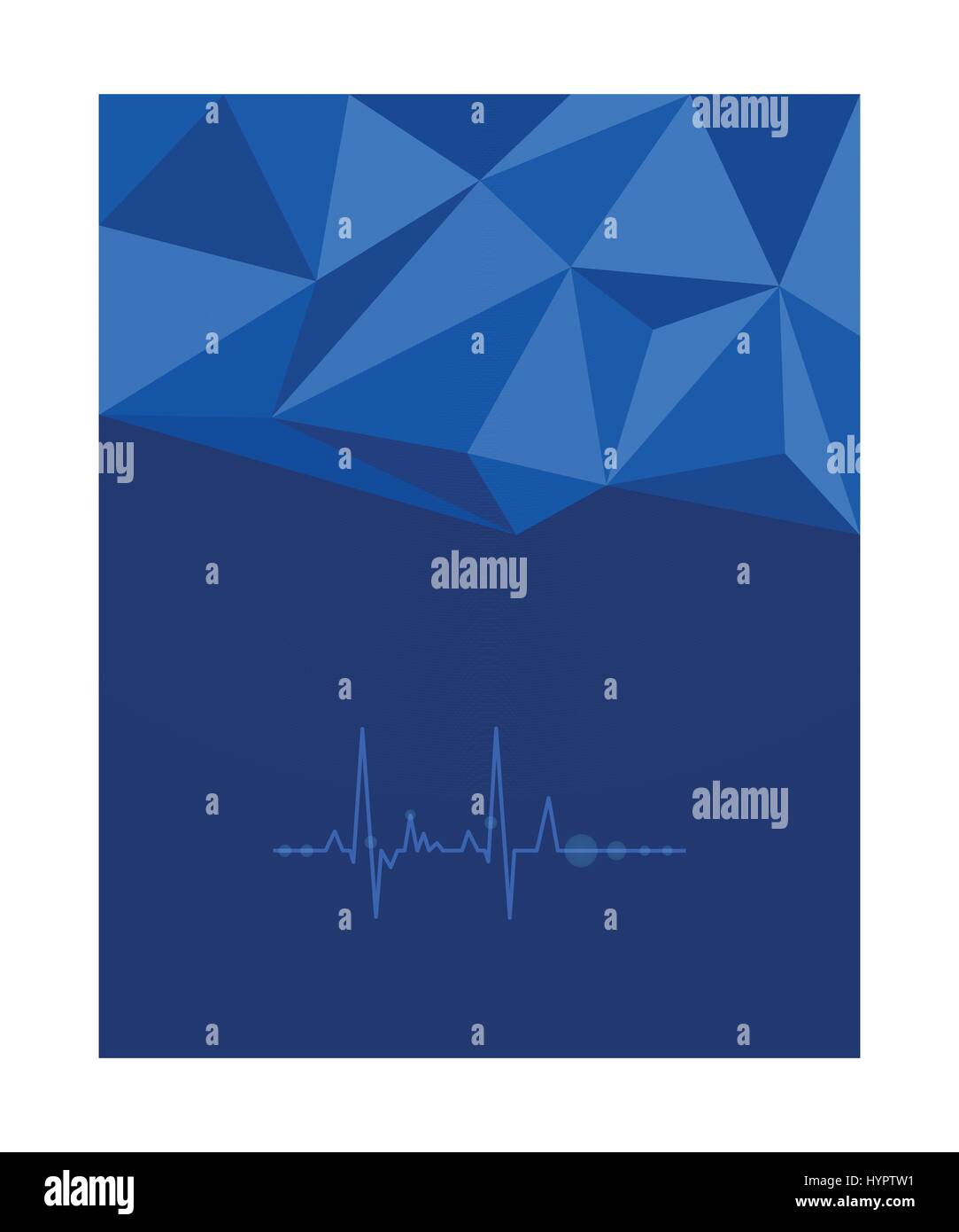 fluctuation of electrocardiogram, abstract medical backround Stock Vector