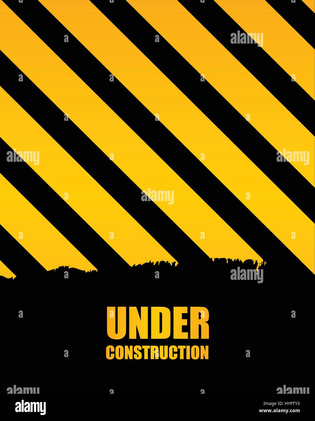 Under Construction Banner Stock Vector Art Illustration Vector