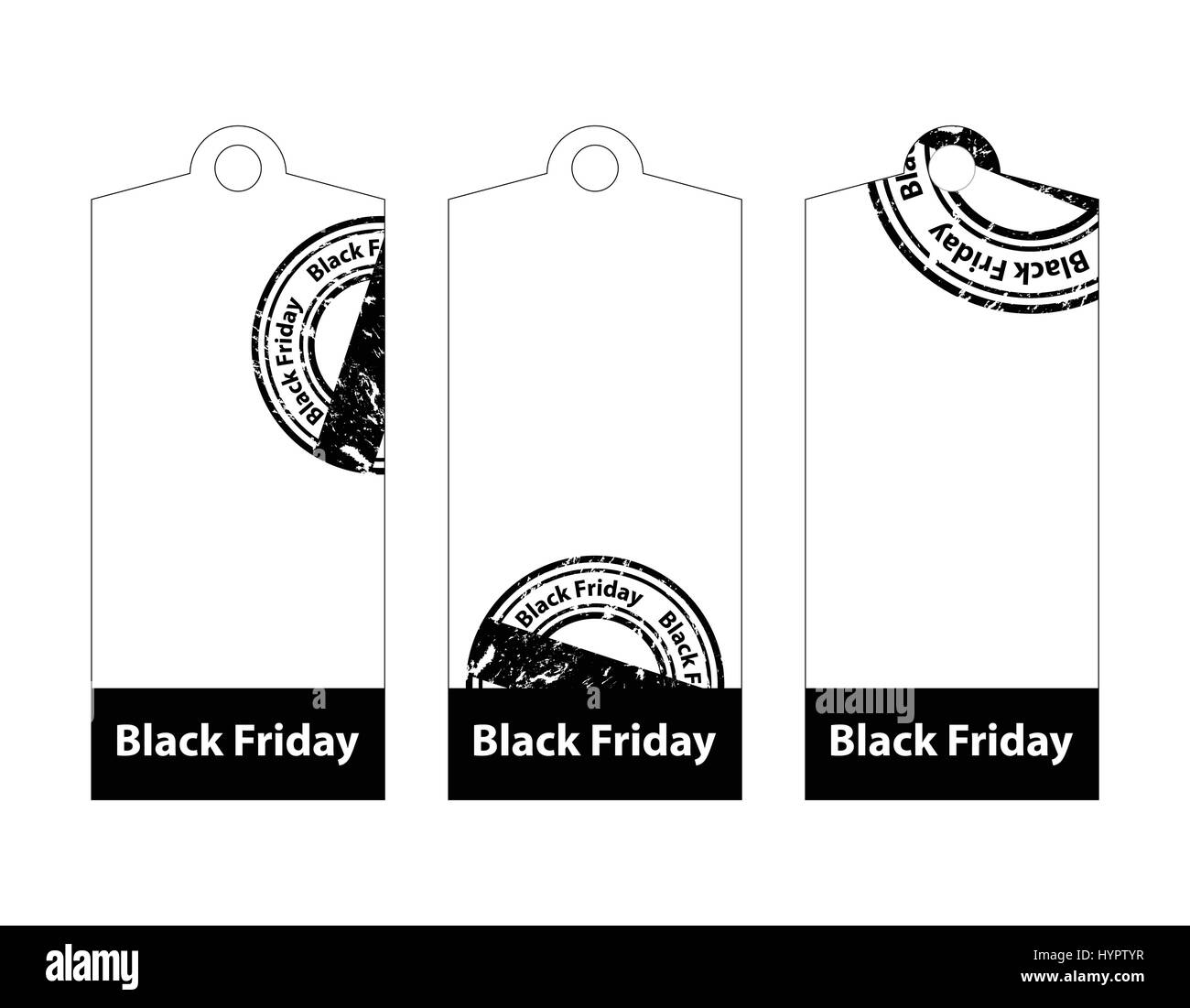 black friday price tags Stock Vector
