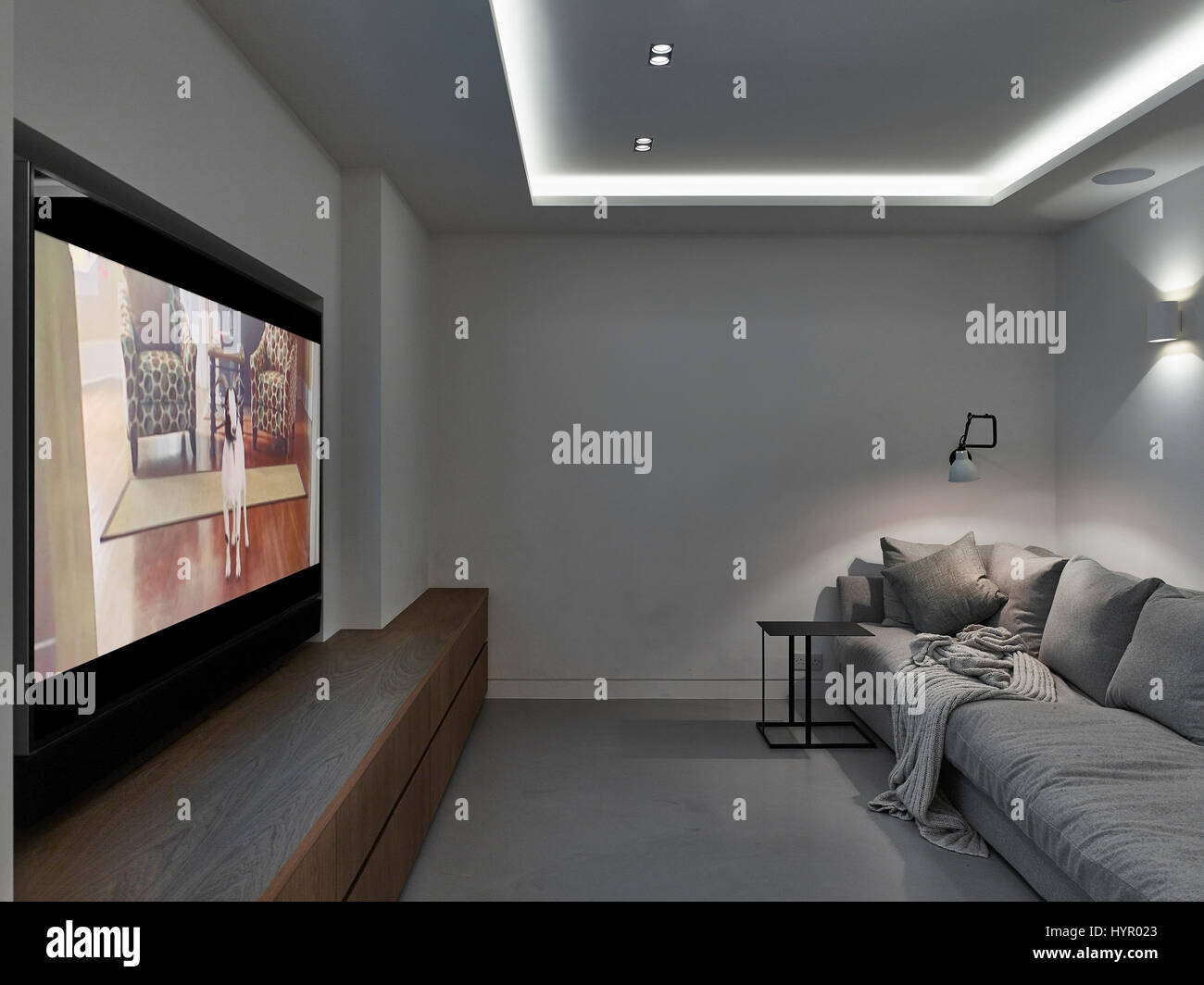 Home cinema house hi-res stock 