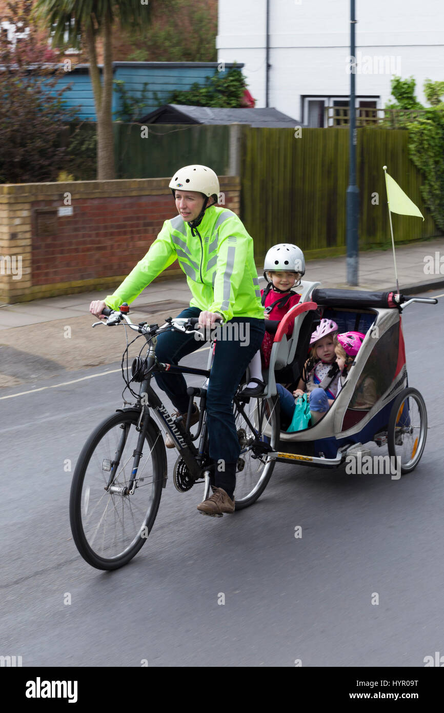 Child cycling helmet hi vis hires stock photography and images Alamy