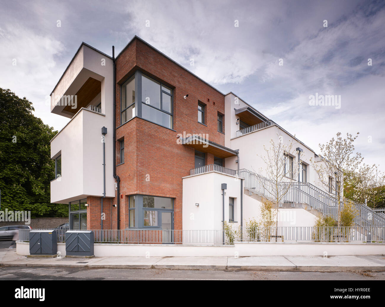 Exterior view showing back entrance. Rathmines Crescent, Rathmines
