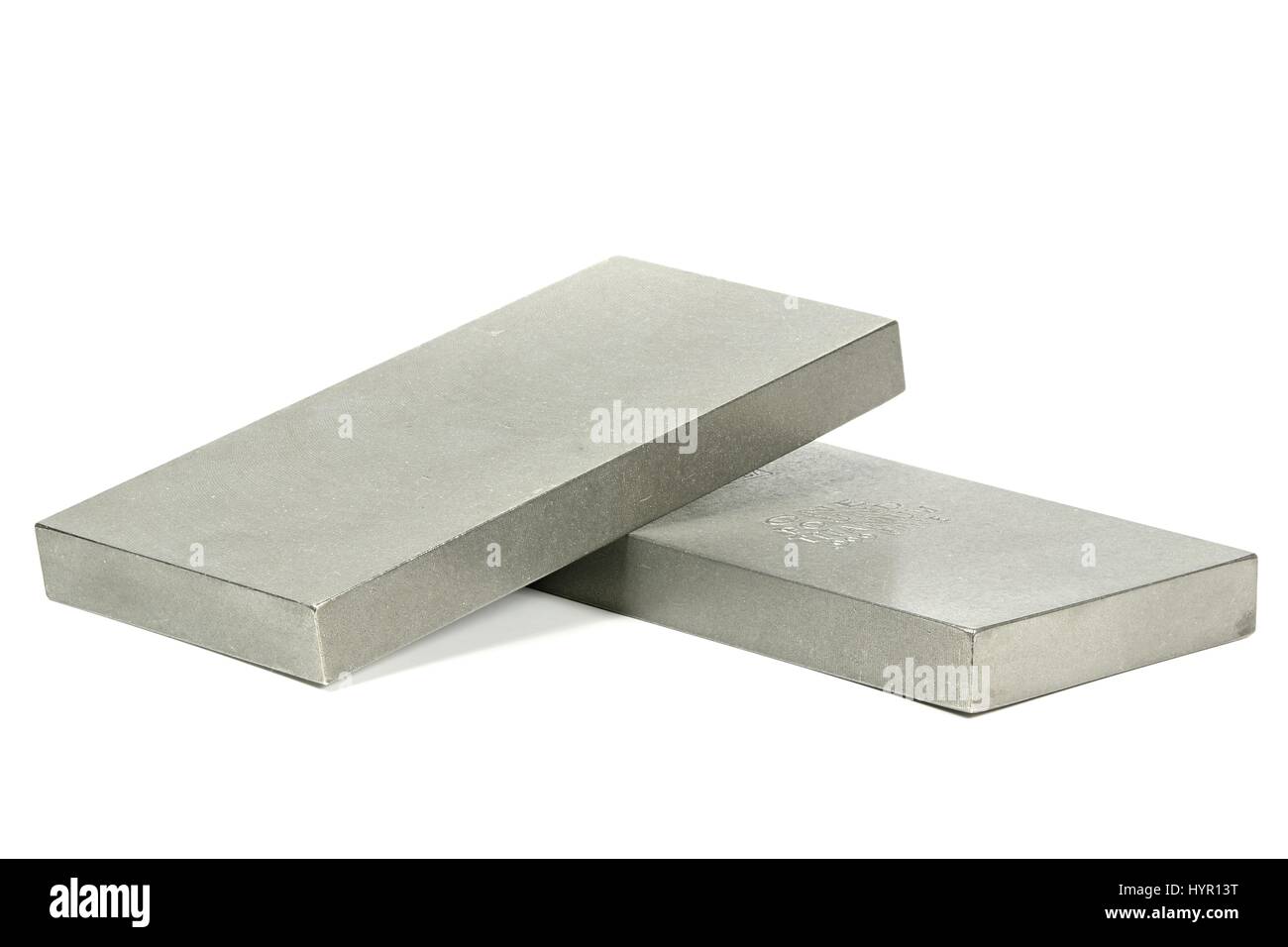 titanium ingots isolated on white background Stock Photo Alamy