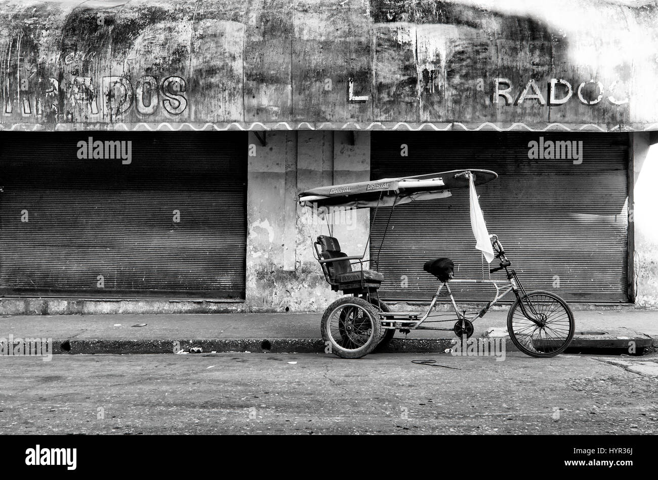 Bici-Taxi in the center of Havana, Cuba Stock Photo