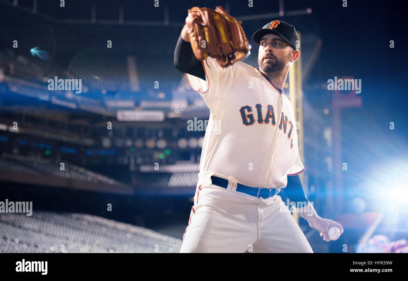 San Francisco Giants pitcher Jeremy Affeldt Stock Photo