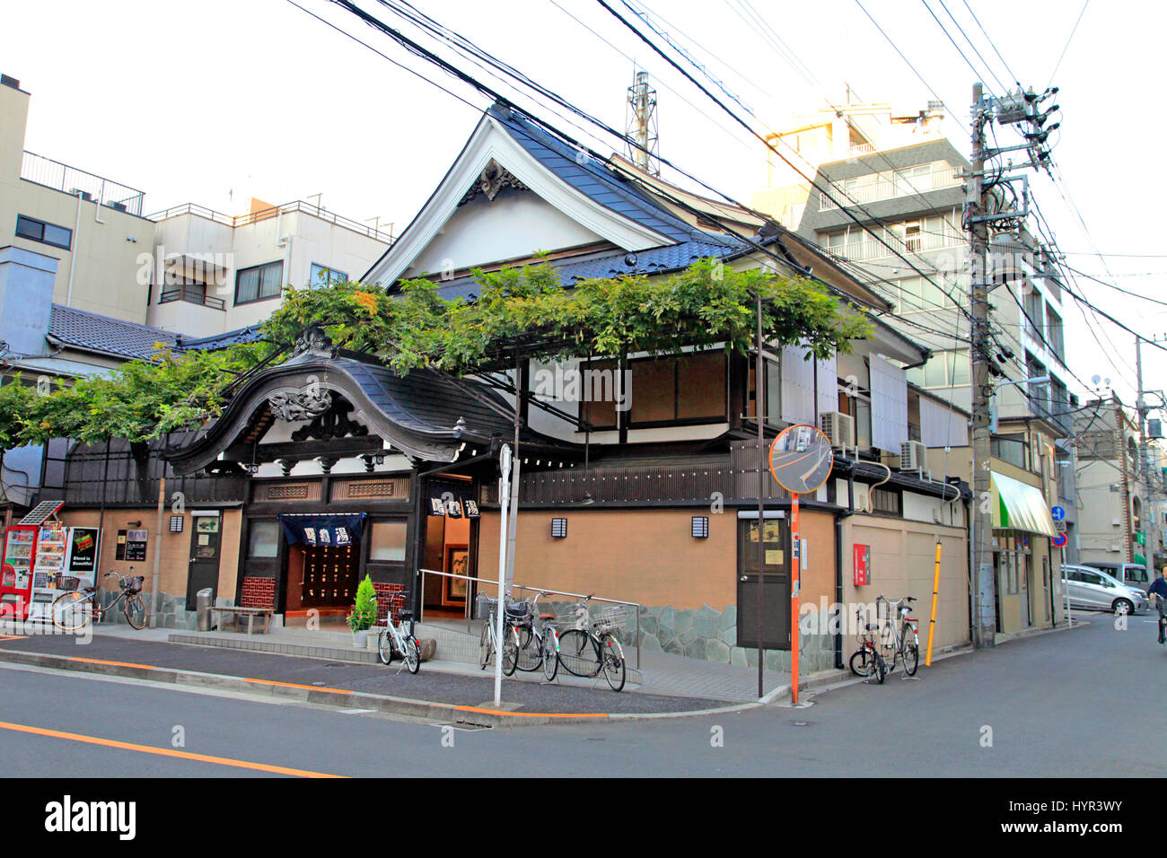 Traditional Japanese Public Bath House Akebonoyu Ueno Taito Tokyo Japan