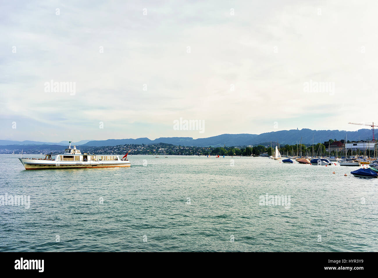 River Ferry In Zurich Lake, In Switzerland Stock Photo - Alamy