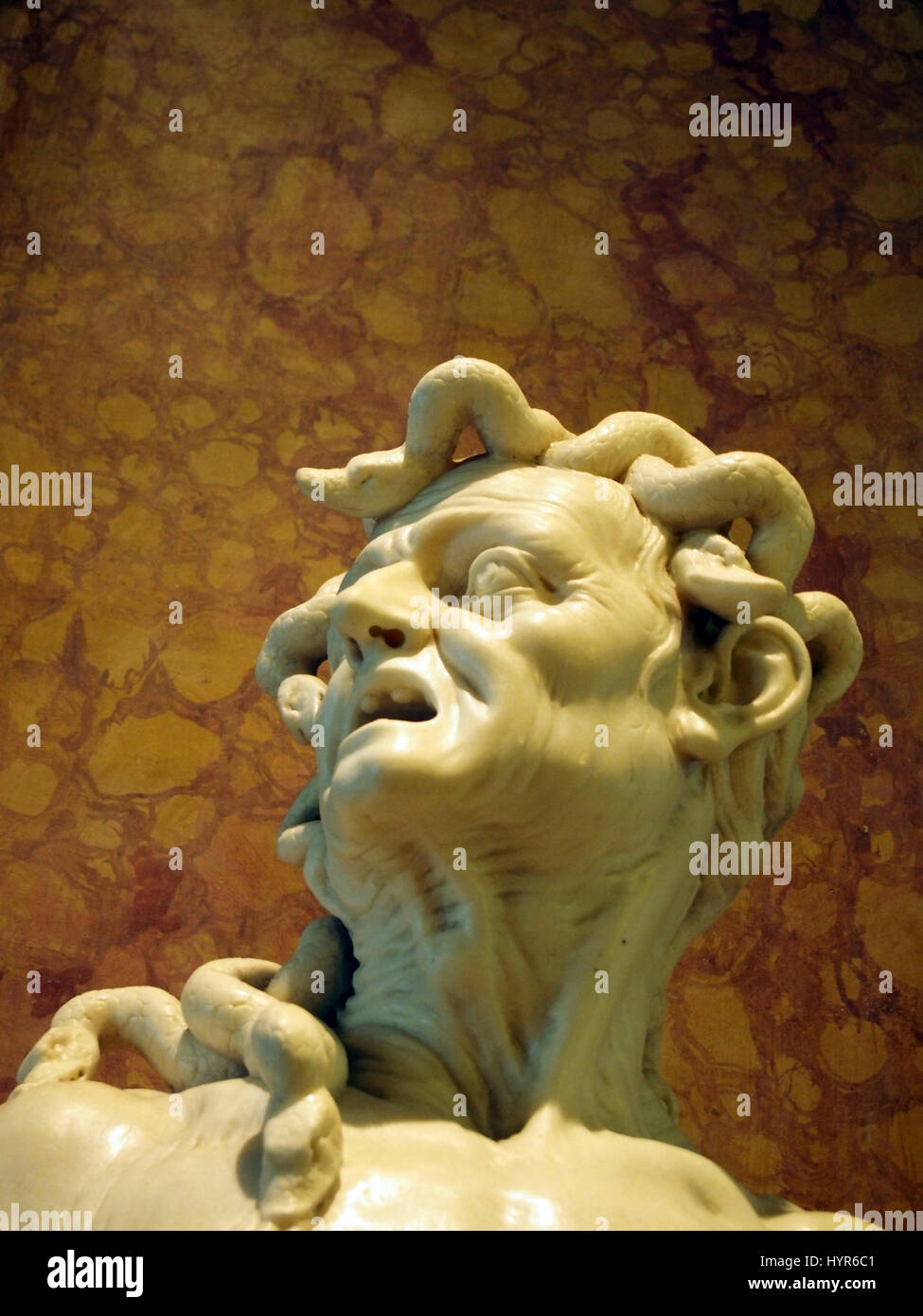 statue of Medusa - Gorgon against a textured background Stock Photo - Alamy