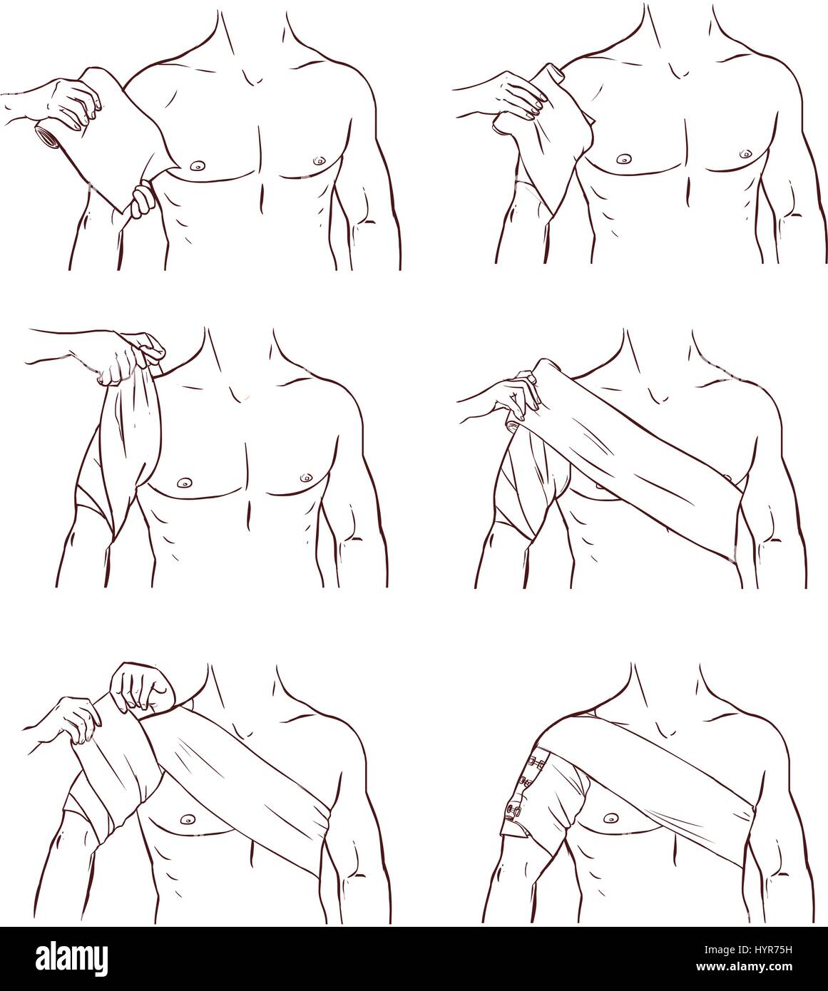 Fractures of a shoulder Stock Vector Images Alamy