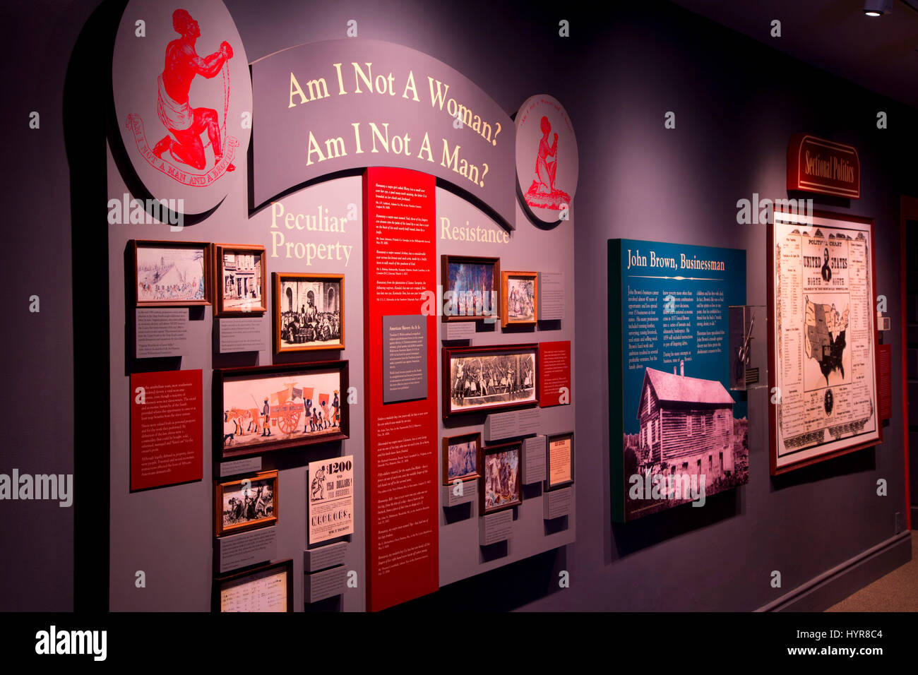 John Brown Museum display, Harpers Ferry National Historical Park, West Virginia Stock Photo Alamy