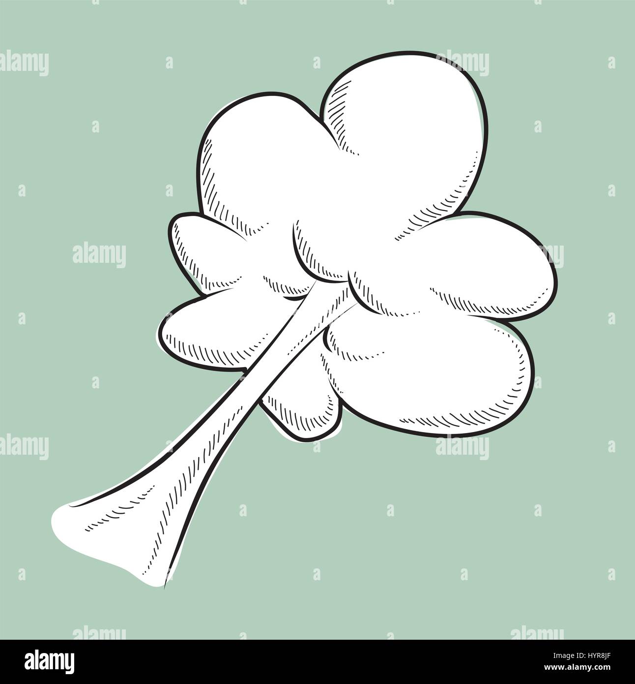 hand drawing vector cloud illustration on sky Stock Vector Image & Art ...
