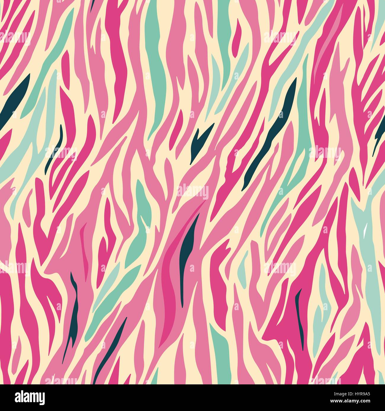 colored vector geometric seamless zebra pattern design Stock Vector ...