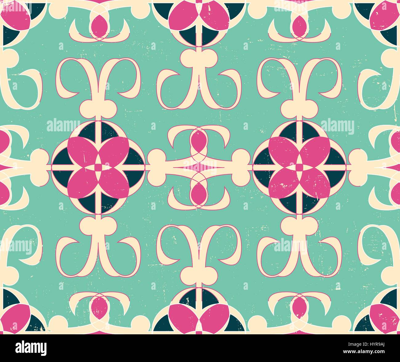 Vector Colorful abstract retro seamless geometric pattern Stock Vector ...
