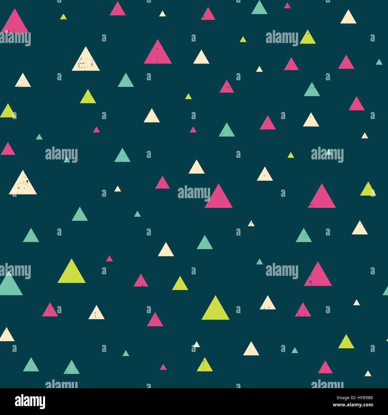 Vector Colorful abstract retro seamless geometric pattern Stock Vector ...