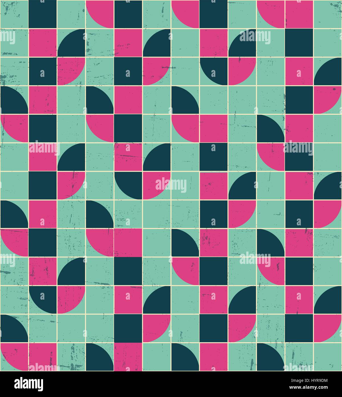 Vector Colorful abstract retro seamless geometric pattern Stock Vector ...
