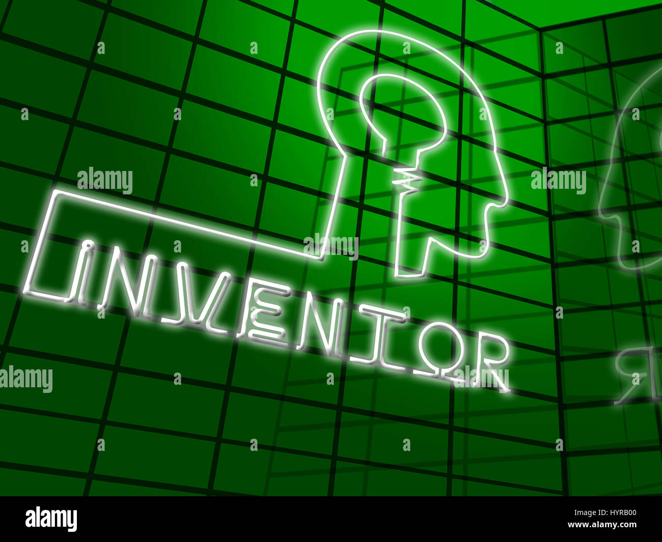 Brain Inventor Inventor Brain Means Innovating Invents And Innovating 3d Illustration ...