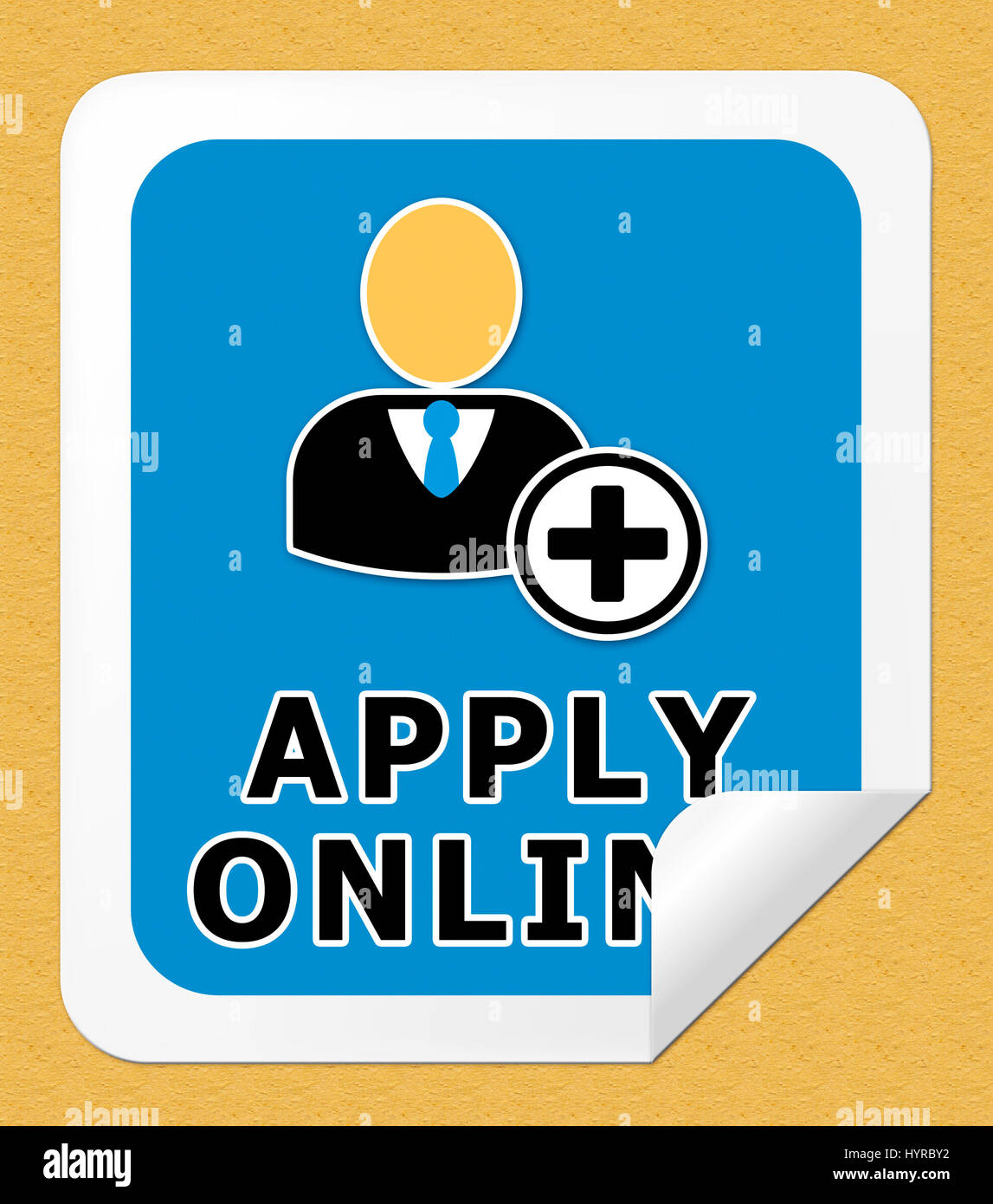 Apply Online Icon Meaning Internet Job 3d Illustration Stock Photo - Alamy