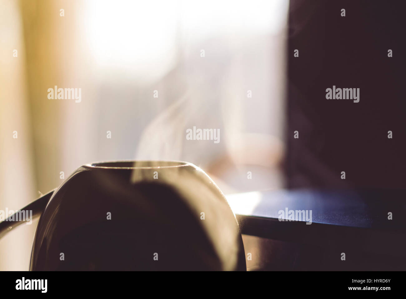 Brewing hot coffee Stock Photo Alamy