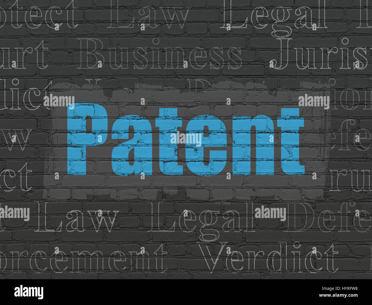 Law concept Patent on wall background Stock Photo Alamy