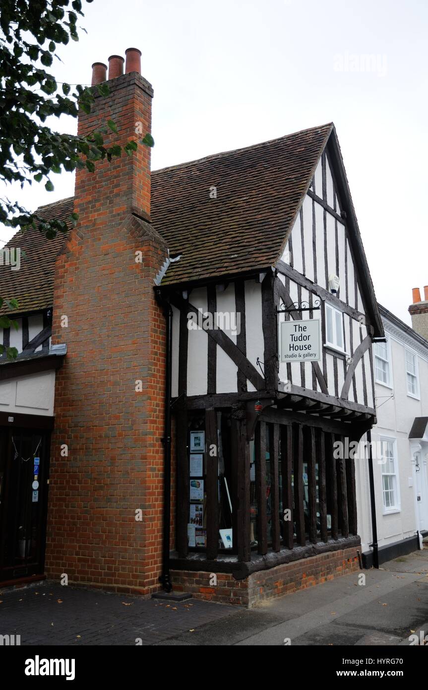 The Tudor House, Knight Street, Sawbridgeworth, Hertfordshire Stock