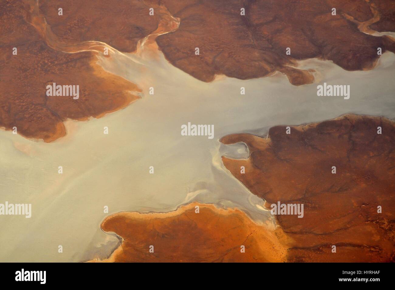 Australia, Outback, Northern Territory , Aerial view of Australian Outback Stock Photo