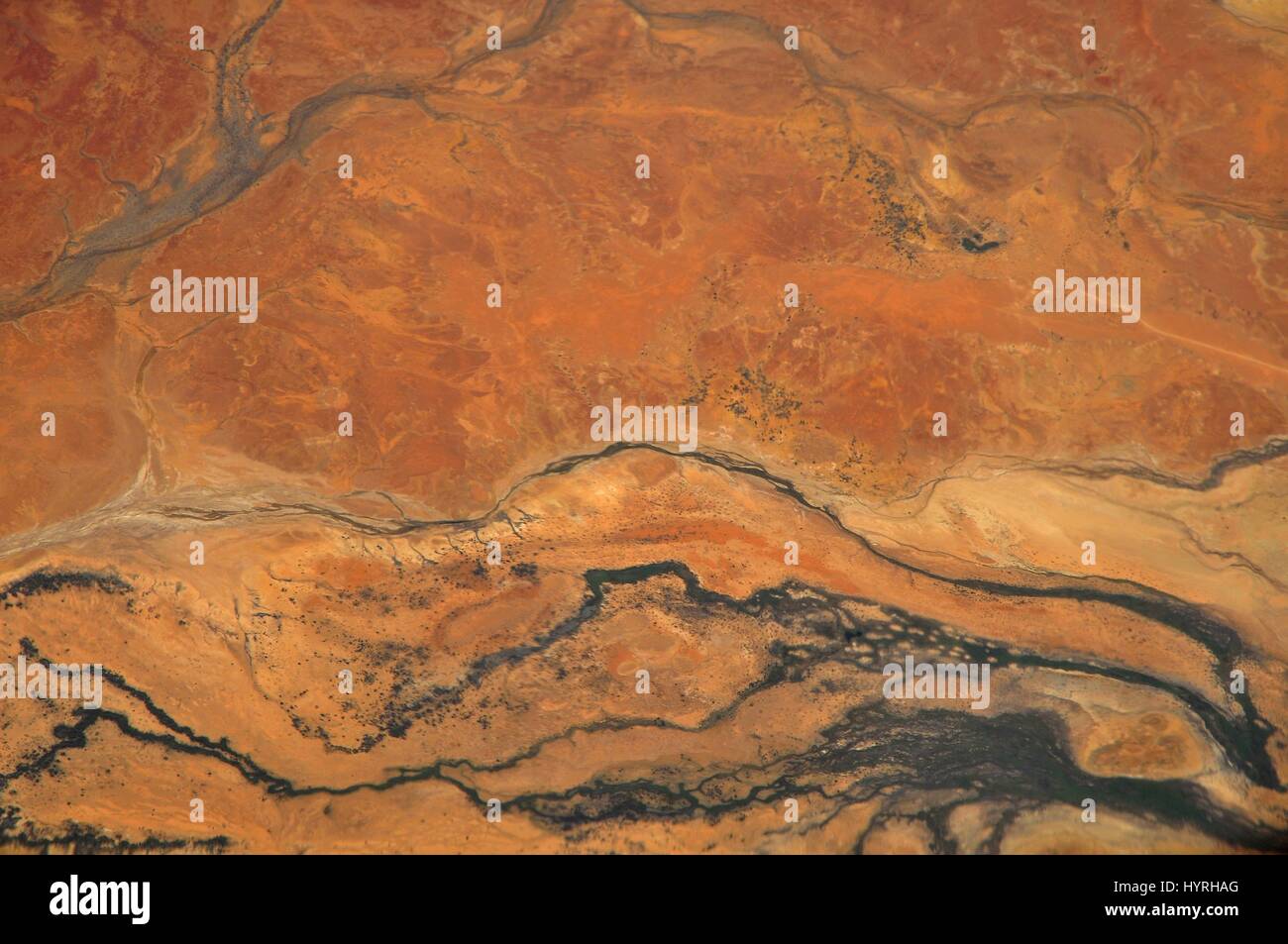 Australia, Outback, Northern Territory , Aerial view of Australian Outback Stock Photo