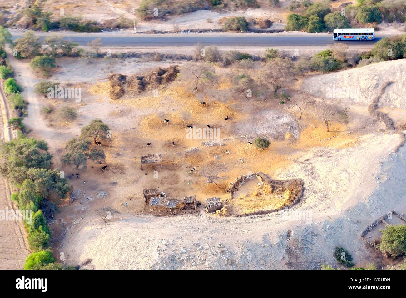 Peru, Nasca, Desert Stock Photo