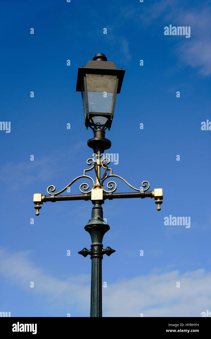 Traditional gas street light in Malvern, Worcestershire Stock Photo Alamy