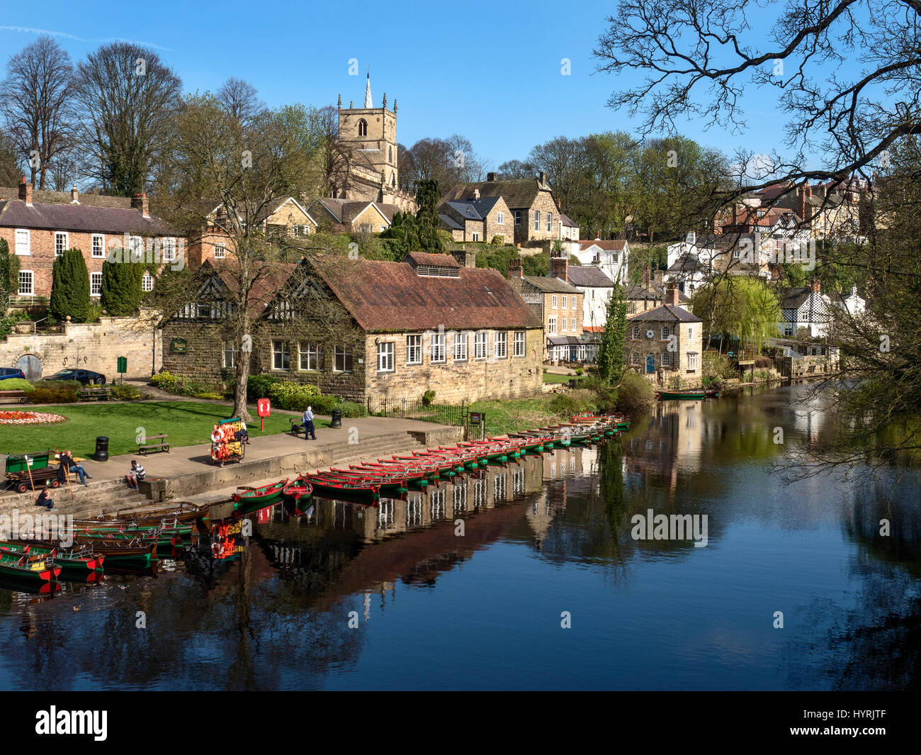 Knaresborough rowing boats hires stock photography and images Alamy
