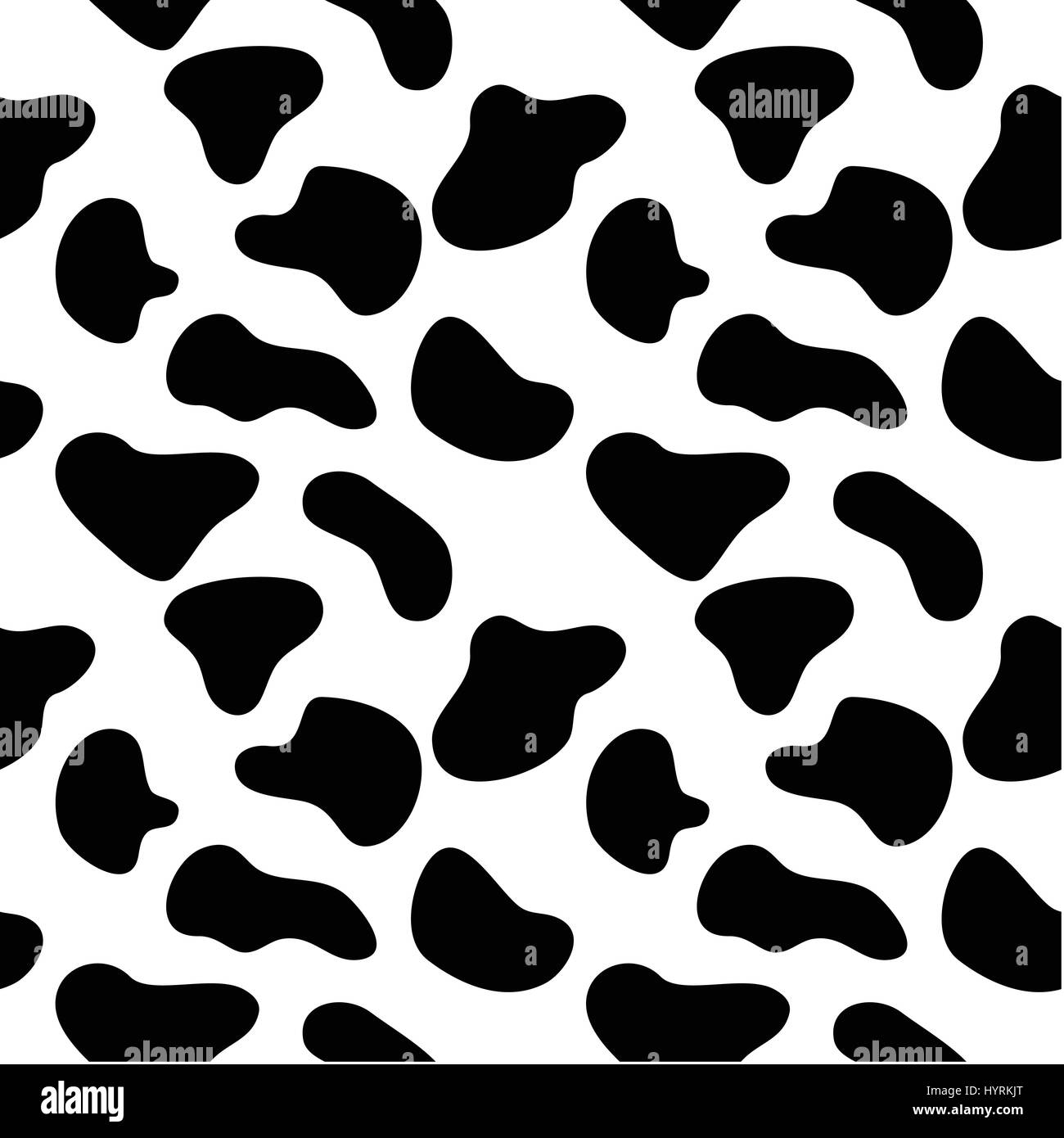 seamless cow texrure Stock Vector