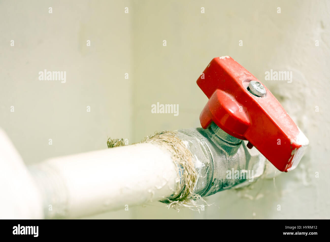Tap on the water pipe Stock Photo Alamy