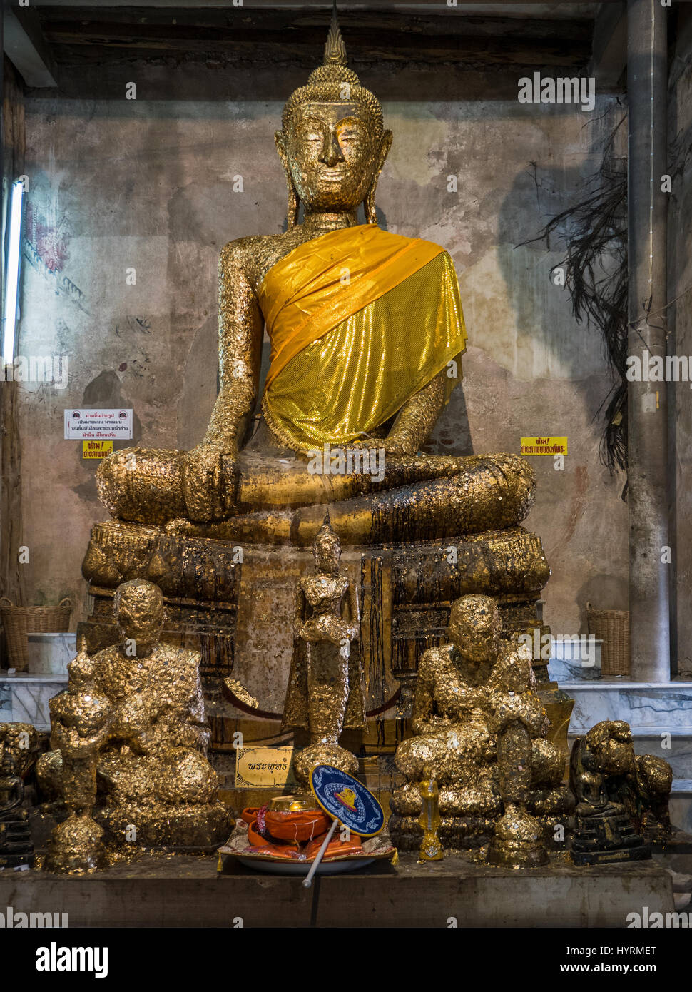 The Ayuttaya era Wat Khai Bang Kung near Amphawa in Samut Songkhram, the temple where General, later King, Taksin started his successful battle agains Stock Photo