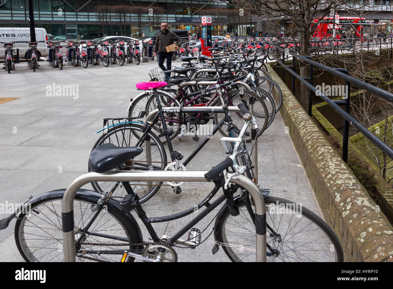 Bicycle sharing scheme, central London, England, UK Stock Photo Alamy