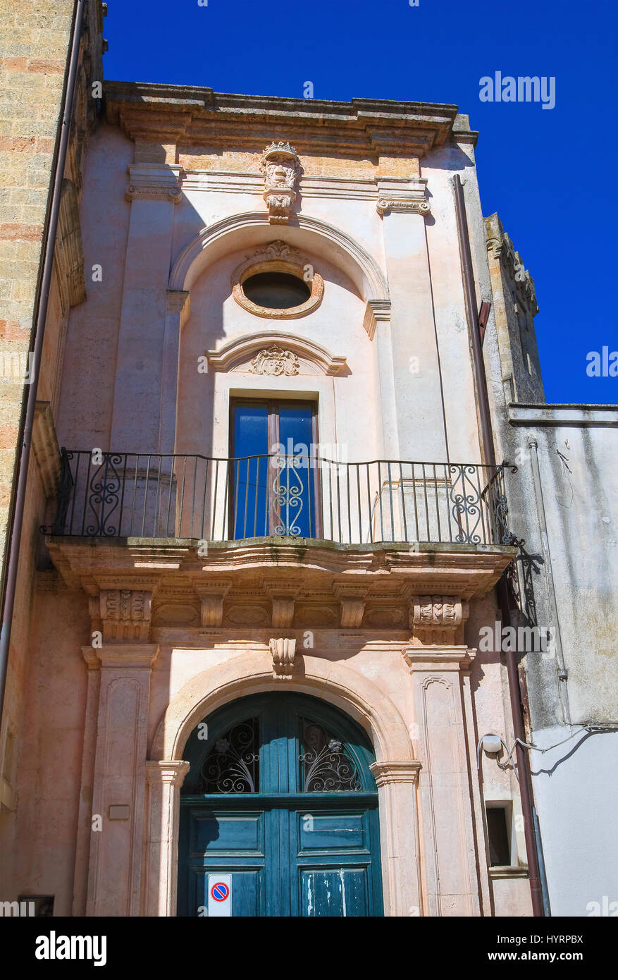 Historical palace. Alessano. Puglia. Italy Stock Photo - Alamy