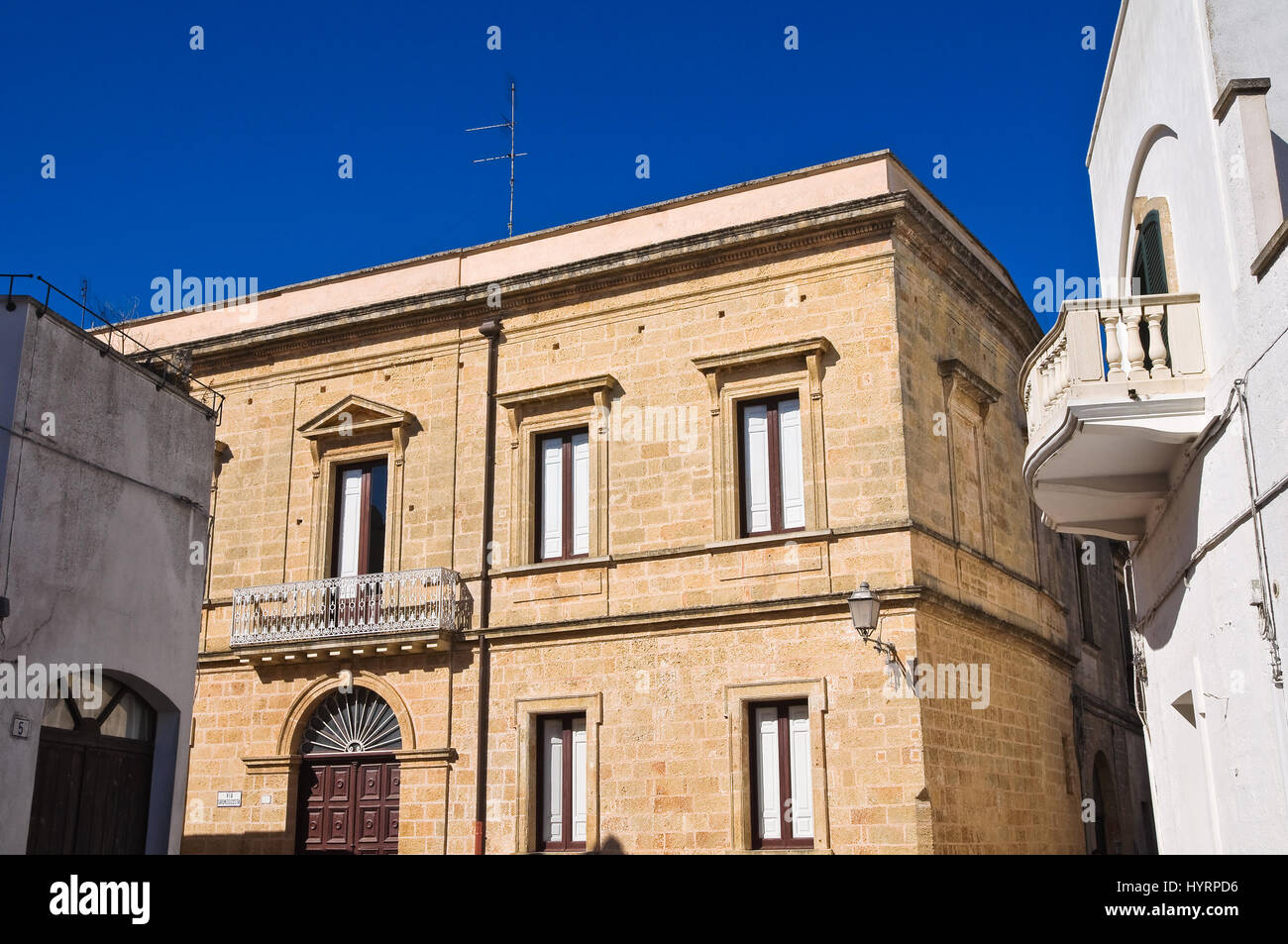 Historical palace. Alessano. Puglia. Italy Stock Photo - Alamy