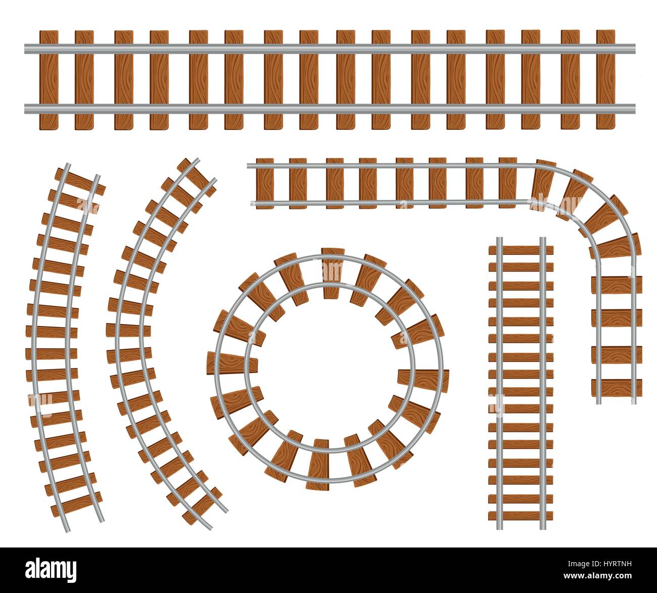 Railway set top icon for interiors Flat design style vector ...