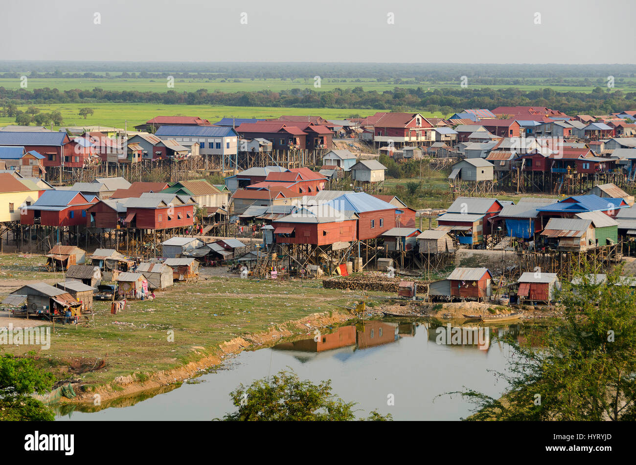 Phnom Krom village near  Siem Reap, Cambodia, Asia Stock Photo