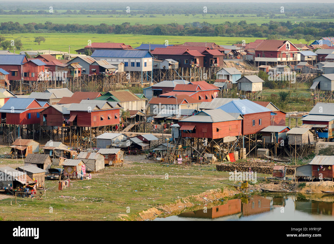 Phnom Krom village near Siem Reap, Cambodia, Asia Stock Photo