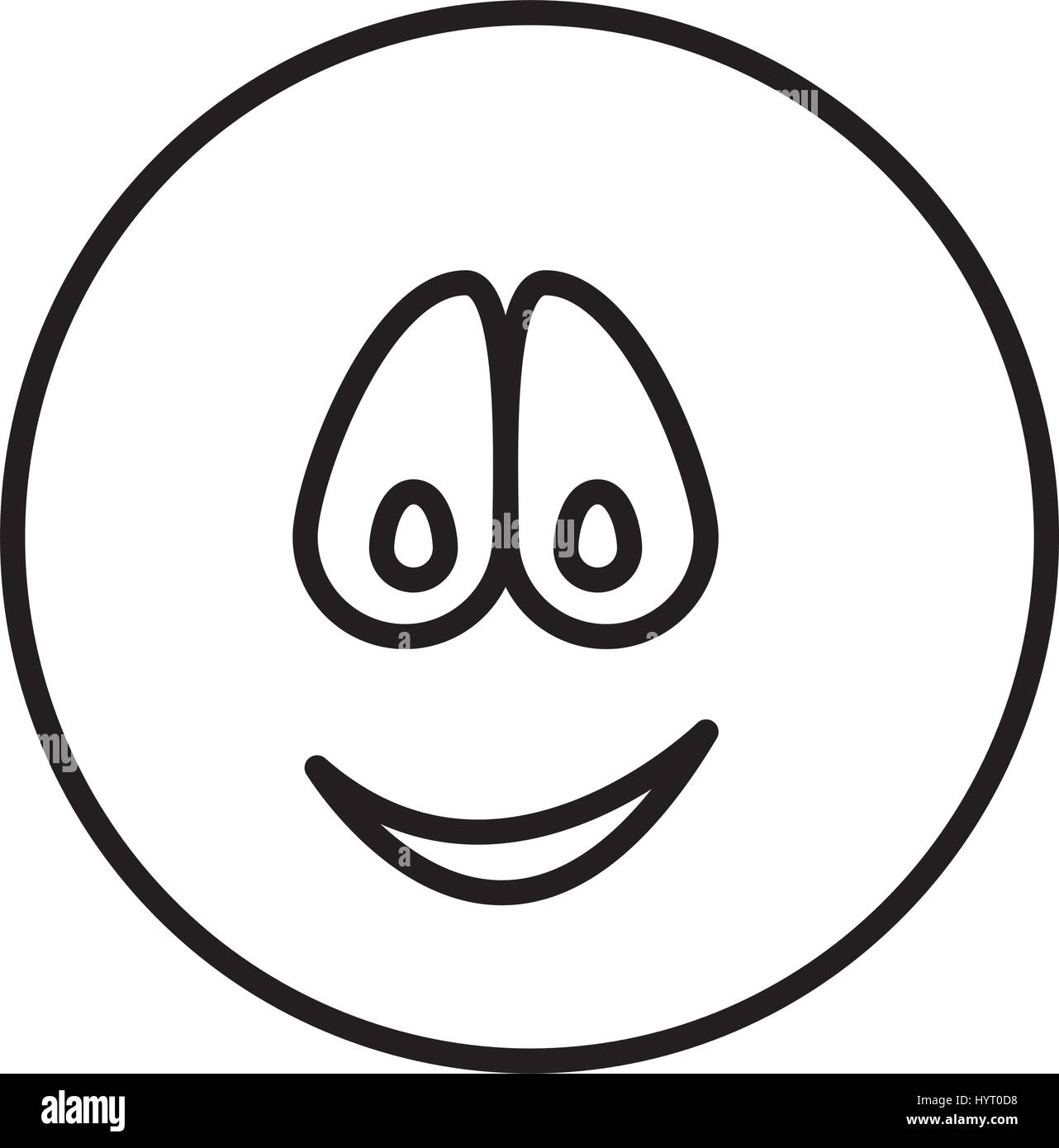 silhouette emoticon face smile expression Stock Vector Image & Art - Alamy