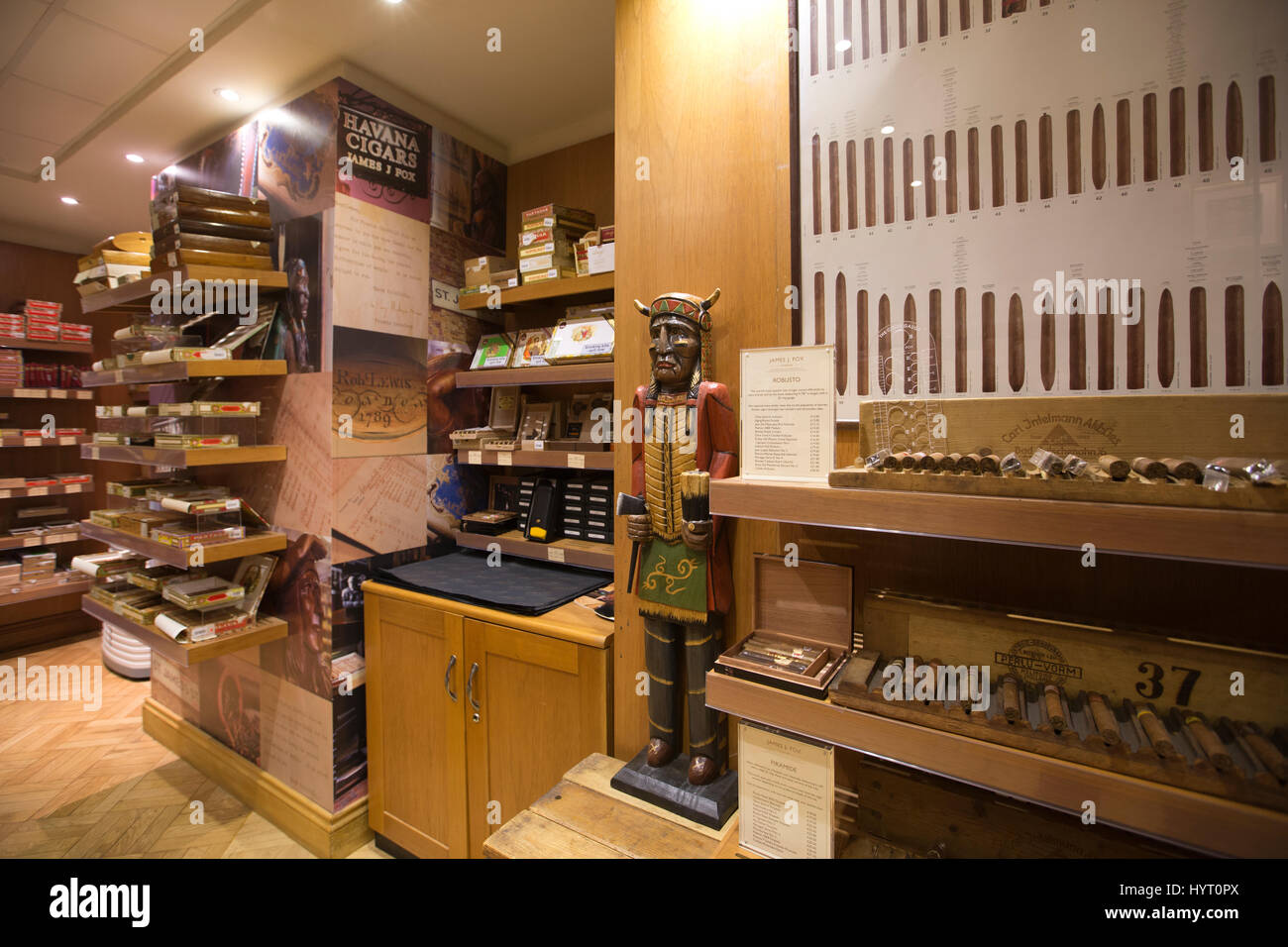 James J Fox, oldest cigar shop in London established by Robert Lewis