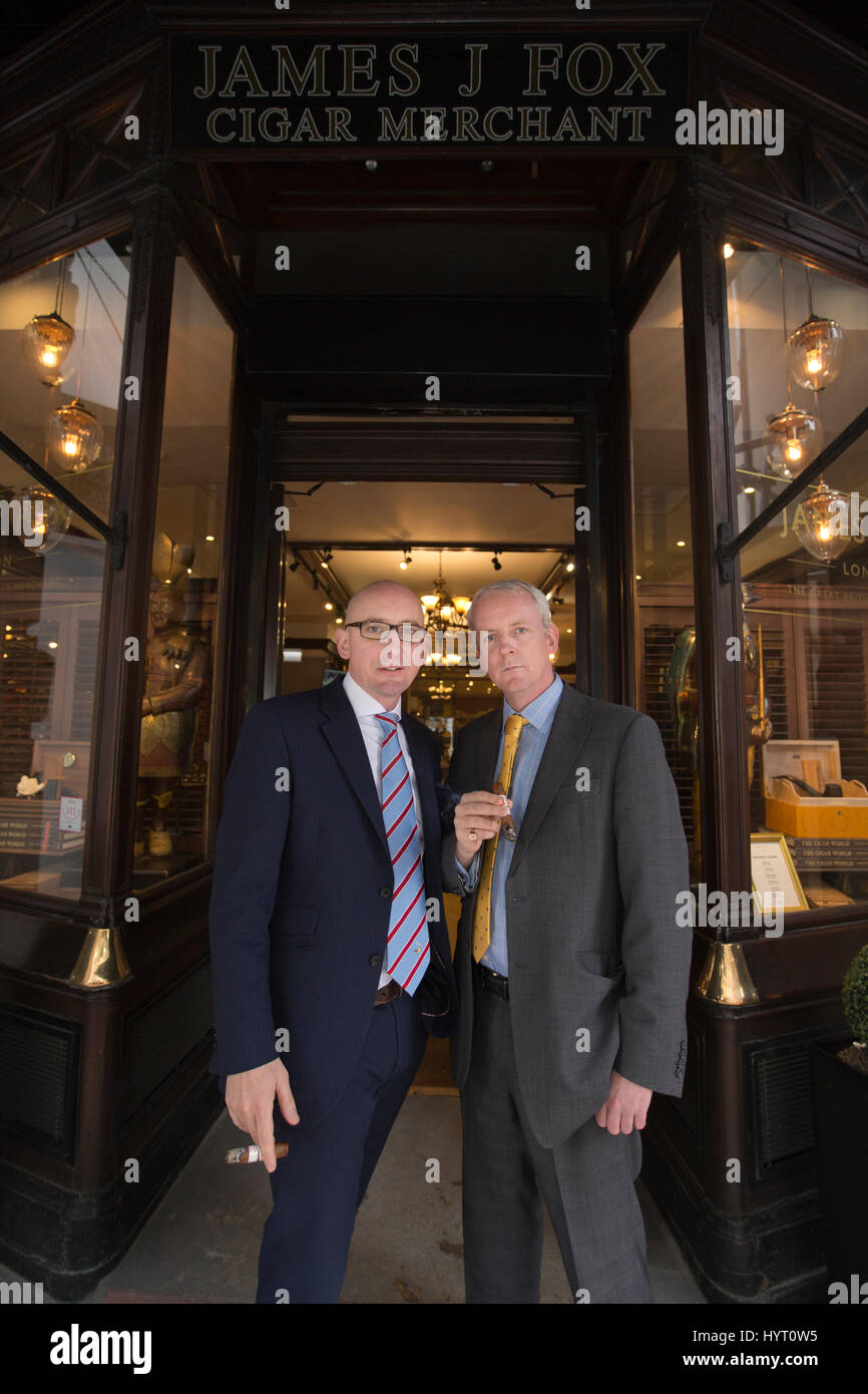 James J Fox, oldest cigar shop in London established by Robert Lewis in