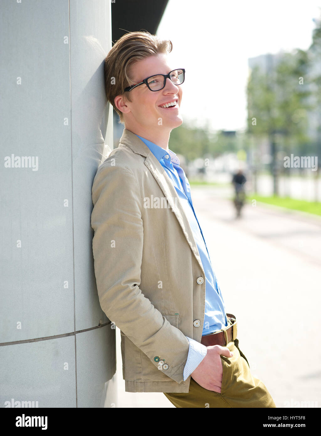 Fashion model blazer young man hi-res stock photography and images - Alamy