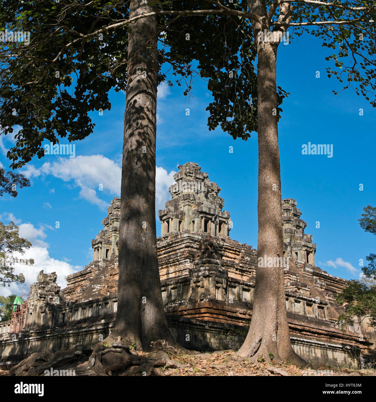Square view of Ta Keo temple in Cambodia. Stock Photo