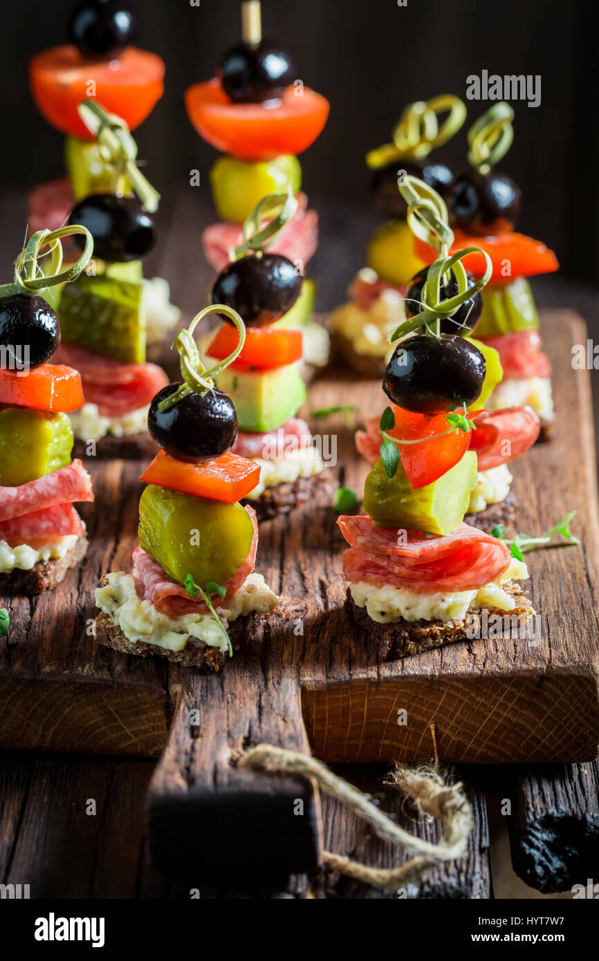 Cold Snacks For Party : Cold Appetizers On The Buffet Table Cold Snacks On The Table Buffet Canapes At The Banquet Canstock : All of the dishes listed below can be made ahead of time and kept chilled until ready to serve, including the light desserts.
