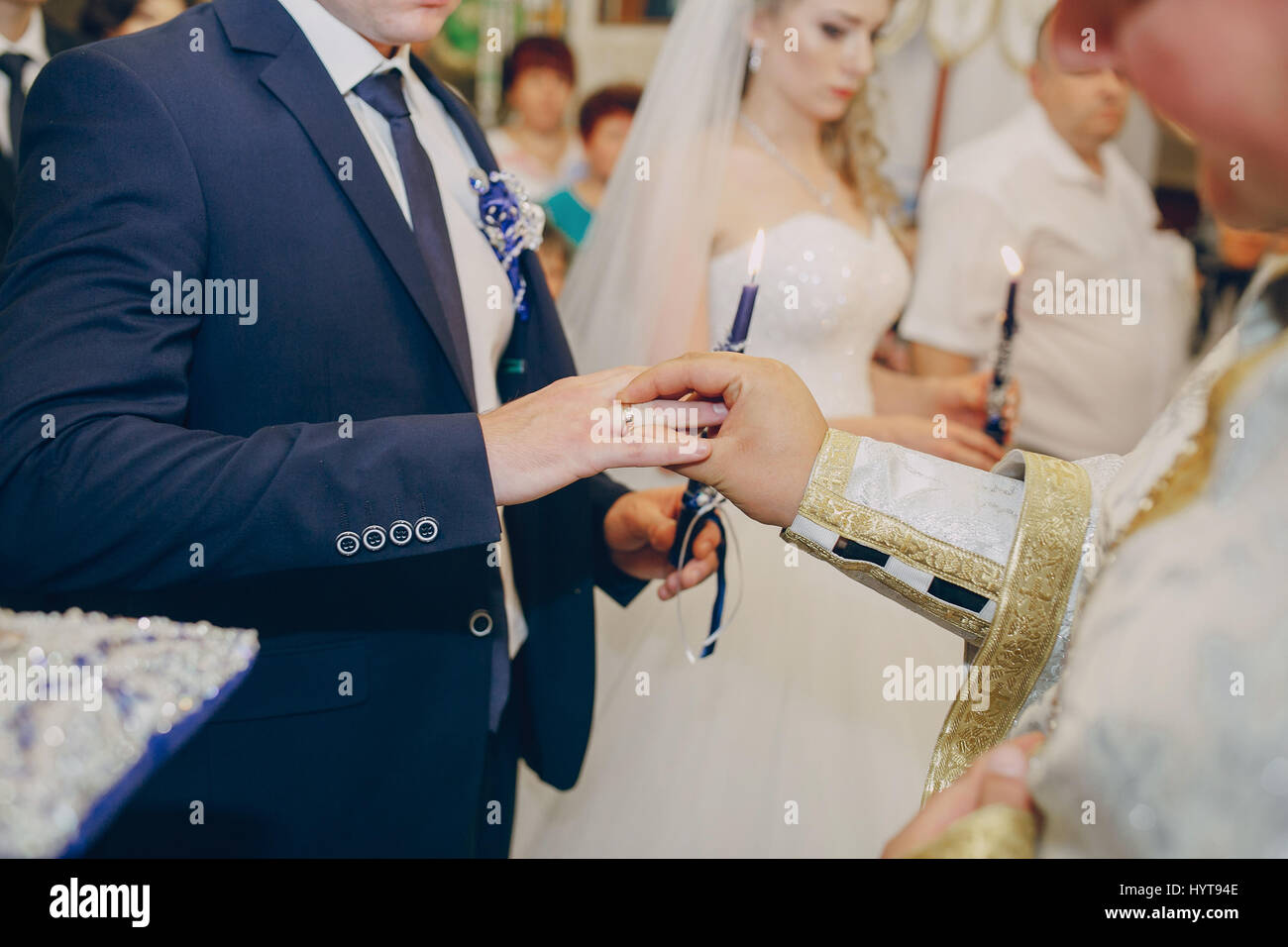 Wedding in black and white pastor hi-res stock photography and images ...