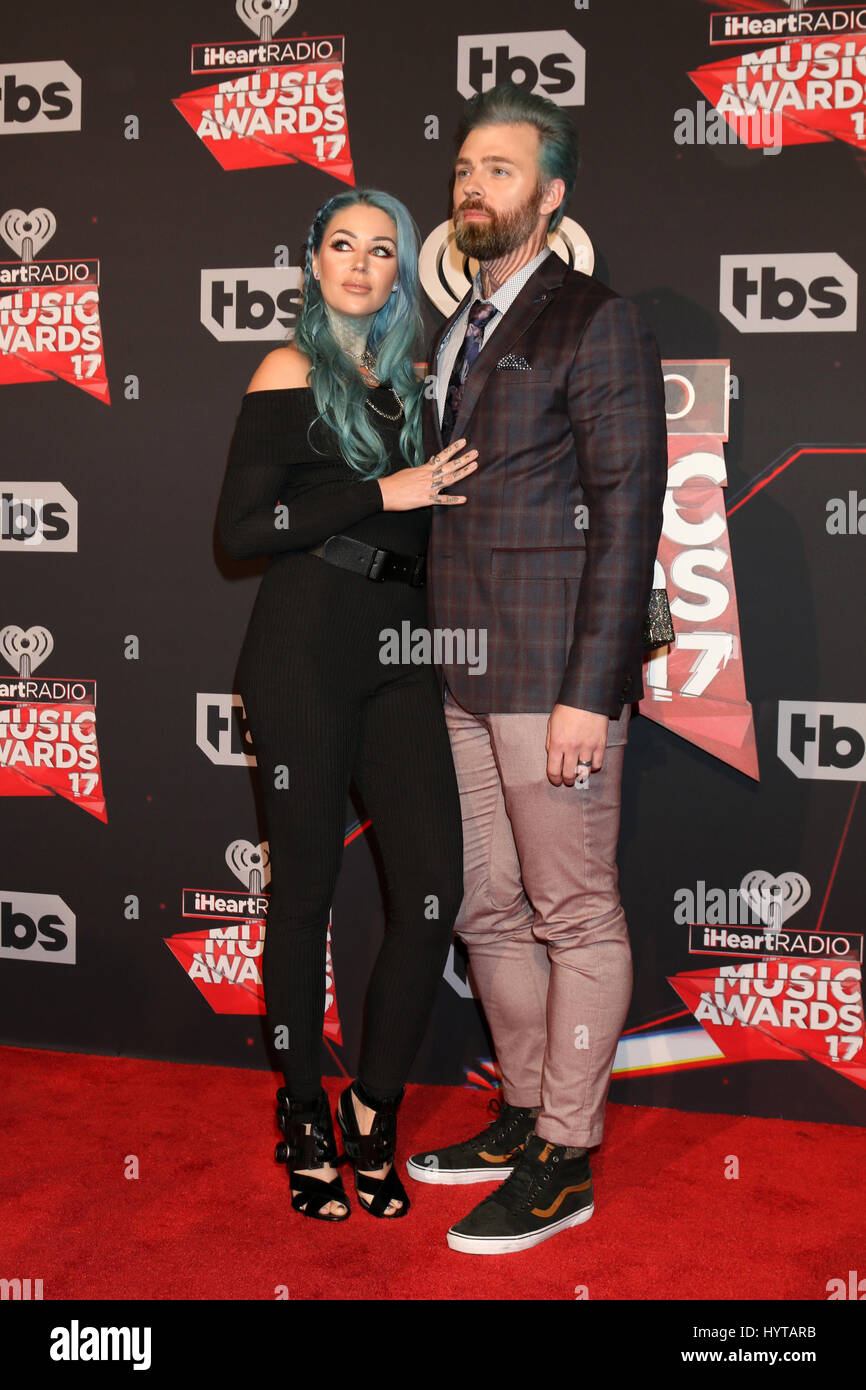 Kristen Leanne and Ryan Morgan attending the 2017 iHeartRadio Music ...