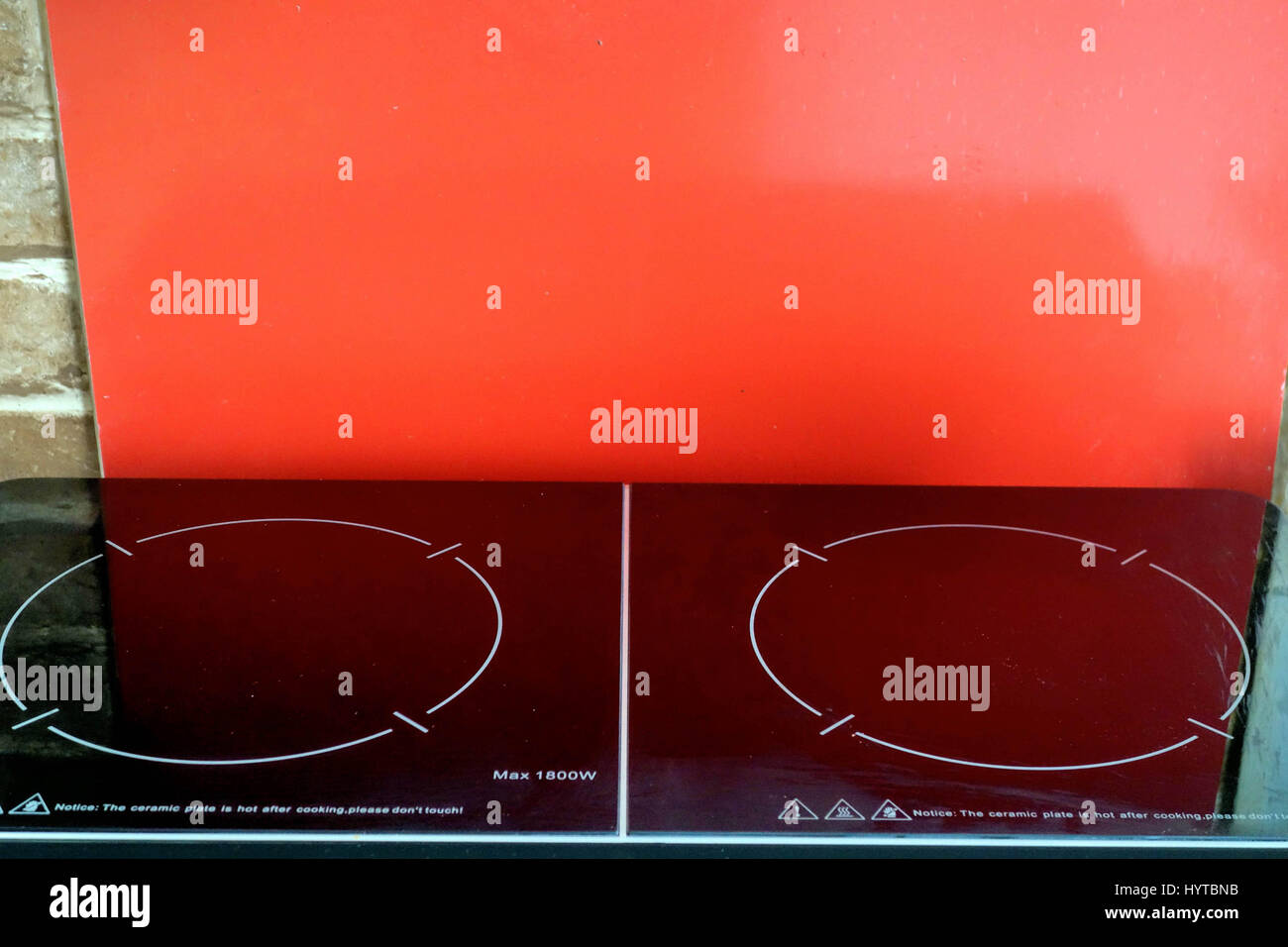 Digital Electric Double Induction Cooking Hob Stock Photo Alamy