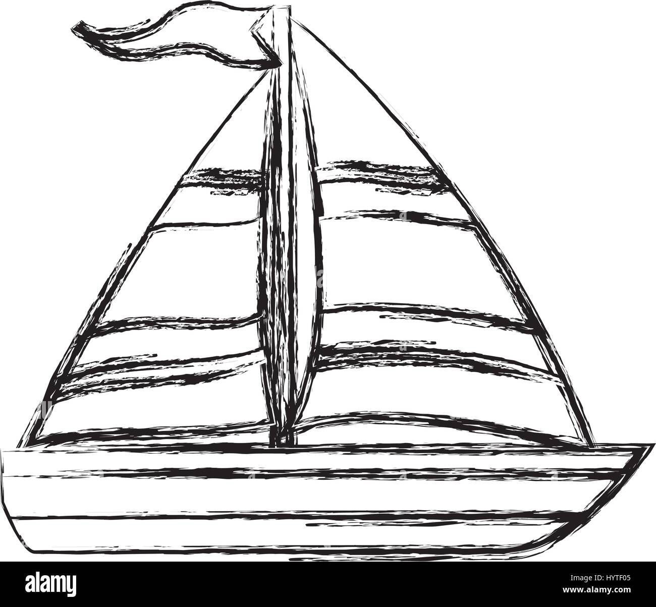 Sail boat isolated icon vector illustration graphic design Stock Vector ...