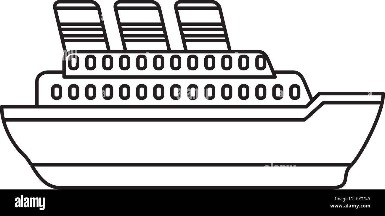 Big ship cruise icon vector illustration graphic design Stock Vector ...