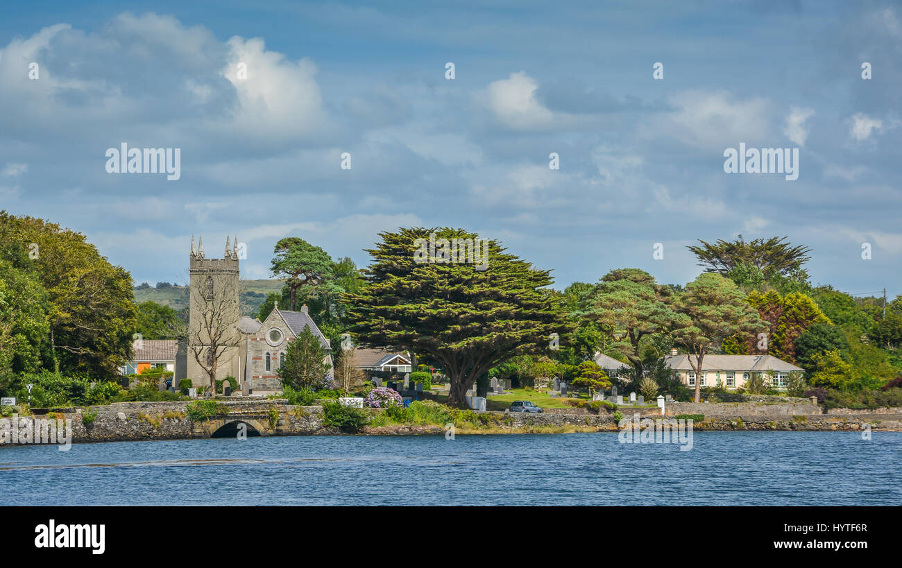 Stunning irish landscape along the Durrus river, Bantry, County Cork, Ireland Stock Photo